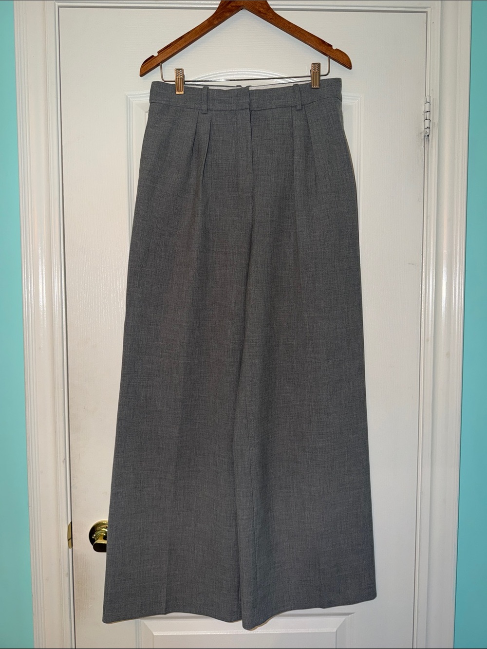Gray Babaton Pleated Dress Pants